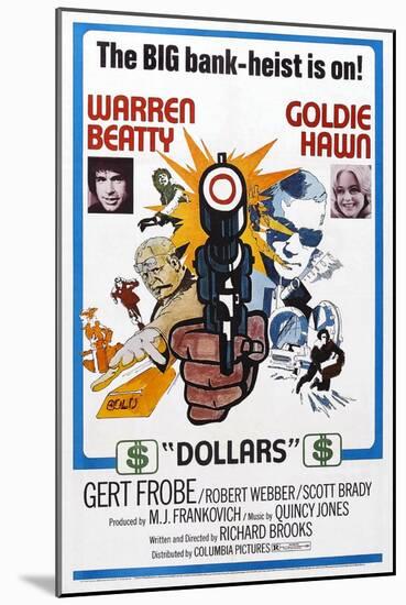 $, (Aka Dollars), from Left: Warren Beatty, Goldie Hawn, 1971-null-Mounted Art Print