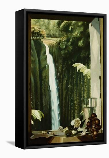 Akaka Waterfall, Hawaii, 1925-1930 (Oil on Canvas)-Pierre Roy-Framed Premier Image Canvas