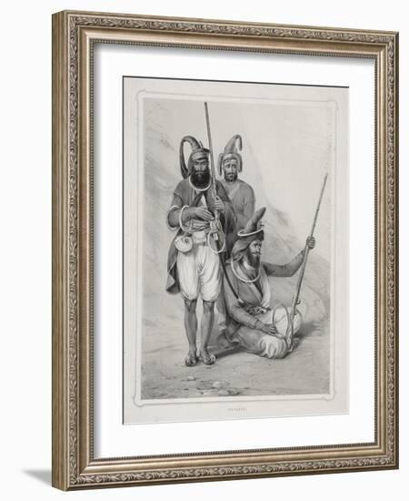 Akalees, (Indian Warrior), 1844-Lowes Dickinson-Framed Giclee Print