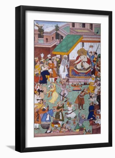 Akbarnama of Abu'L Fazl, India-null-Framed Giclee Print
