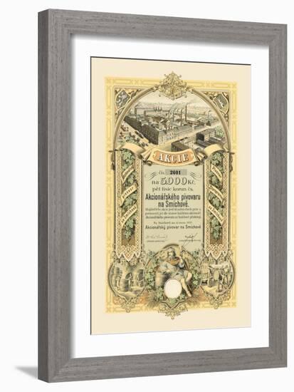 Akcie, Wine Cask Manufactures-null-Framed Art Print