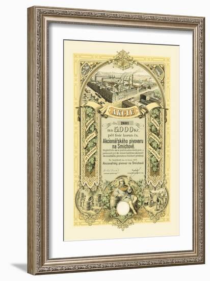 Akcie, Wine Cask Manufactures-null-Framed Art Print