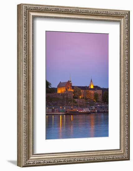 Akershus Fortress and Harbour, Oslo, Norway, Scandinavia, Europe-Doug Pearson-Framed Photographic Print