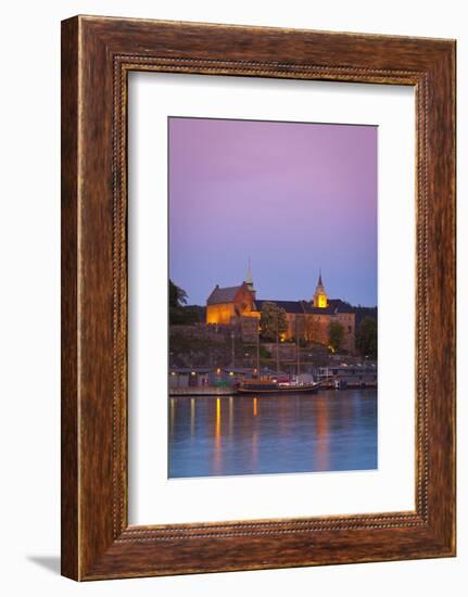 Akershus Fortress and Harbour, Oslo, Norway, Scandinavia, Europe-Doug Pearson-Framed Photographic Print