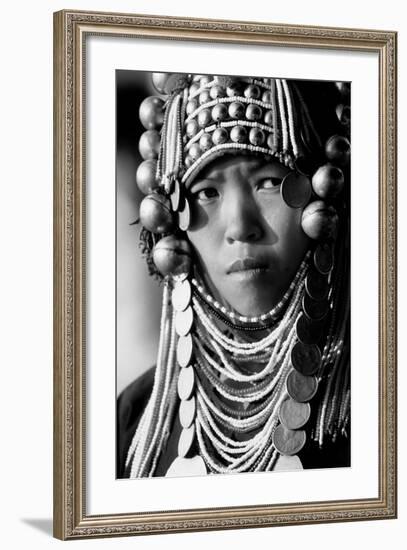 Akha Woman from Northern Thailand-null-Framed Photographic Print
