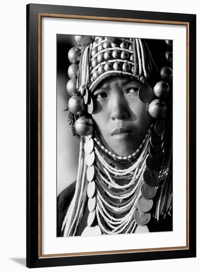 Akha Woman from Northern Thailand-null-Framed Photographic Print