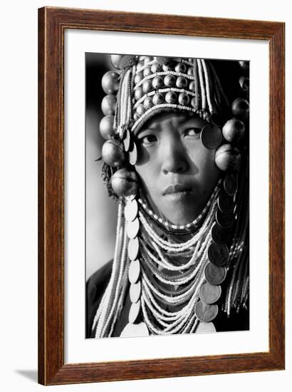 Akha Woman from Northern Thailand-null-Framed Photographic Print