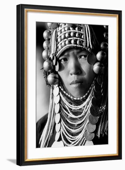 Akha Woman from Northern Thailand-null-Framed Photographic Print