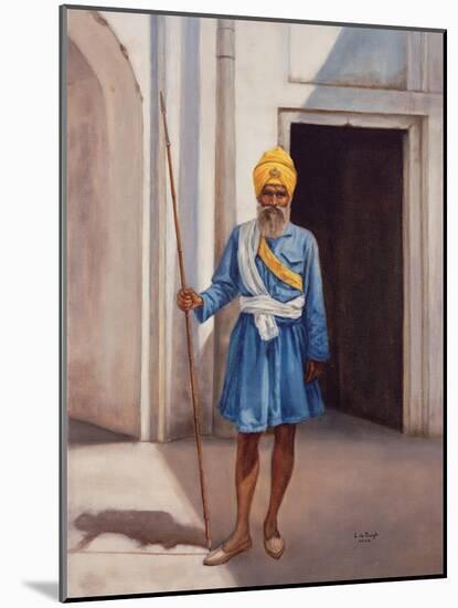 Akhali Sikh at the Red Fort, Delhi, 1977-Lydia de Burgh-Mounted Giclee Print