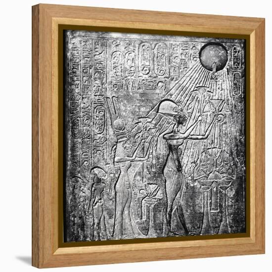 Akhenaten (Amenhotep I) Heretic Egyptian Pharaoh-null-Framed Premier Image Canvas