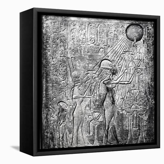 Akhenaten (Amenhotep I) Heretic Egyptian Pharaoh-null-Framed Premier Image Canvas