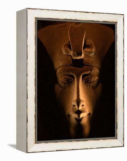 Akhenaten Statue, Pharaohs of the Sun, Luxor Museum, Amarna, Egypt-Kenneth Garrett-Framed Premier Image Canvas