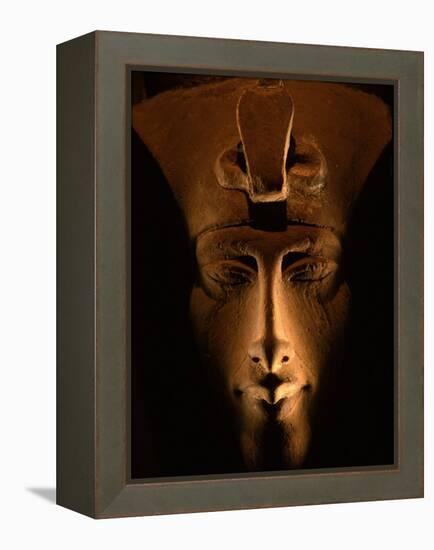 Akhenaten Statue, Pharaohs of the Sun, Luxor Museum, Amarna, Egypt-Kenneth Garrett-Framed Premier Image Canvas