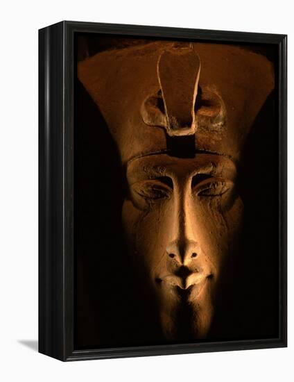 Akhenaten Statue, Pharaohs of the Sun, Luxor Museum, Amarna, Egypt-Kenneth Garrett-Framed Premier Image Canvas