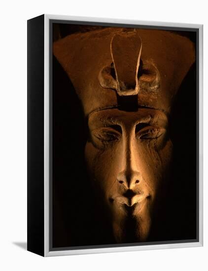 Akhenaten Statue, Pharaohs of the Sun, Luxor Museum, Amarna, Egypt-Kenneth Garrett-Framed Premier Image Canvas