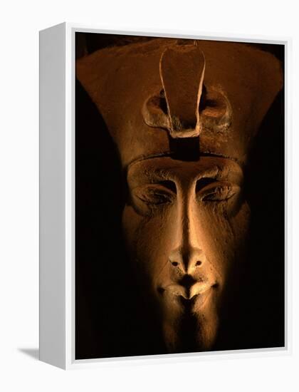 Akhenaten Statue, Pharaohs of the Sun, Luxor Museum, Amarna, Egypt-Kenneth Garrett-Framed Premier Image Canvas