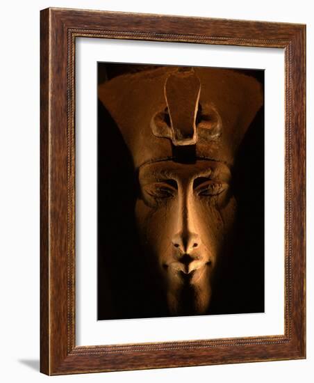 Akhenaten Statue, Pharaohs of the Sun, Luxor Museum, Amarna, Egypt-Kenneth Garrett-Framed Photographic Print