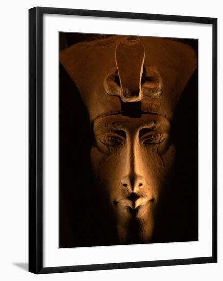 Akhenaten Statue, Pharaohs of the Sun, Luxor Museum, Amarna, Egypt-Kenneth Garrett-Framed Photographic Print