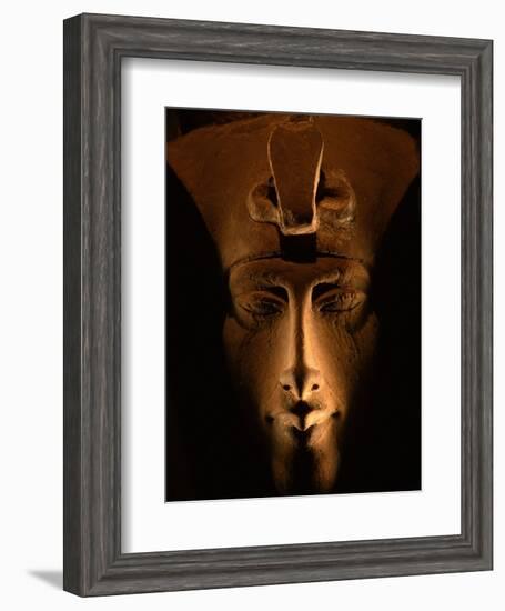 Akhenaten Statue, Pharaohs of the Sun, Luxor Museum, Amarna, Egypt-Kenneth Garrett-Framed Photographic Print