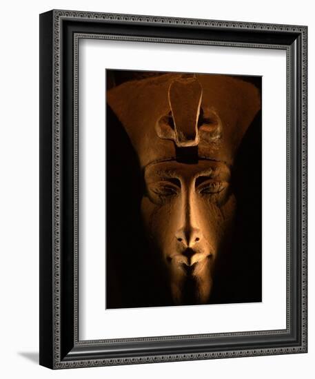 Akhenaten Statue, Pharaohs of the Sun, Luxor Museum, Amarna, Egypt-Kenneth Garrett-Framed Photographic Print