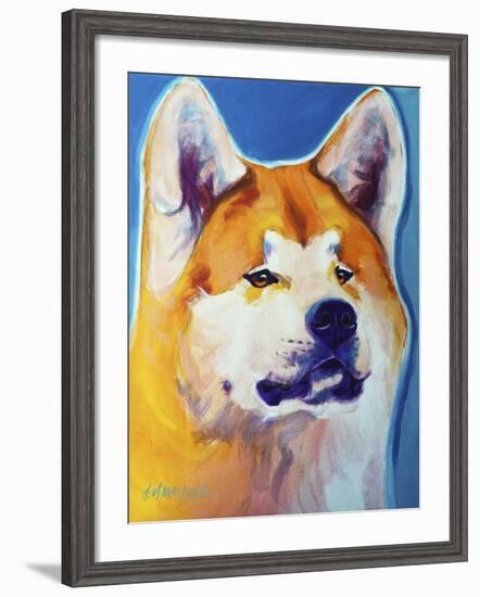 Akita - Apricot-Dawgart-Framed Giclee Print