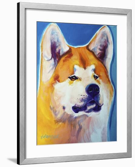 Akita - Apricot-Dawgart-Framed Giclee Print