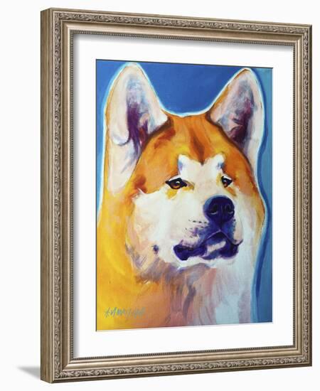 Akita - Apricot-Dawgart-Framed Giclee Print