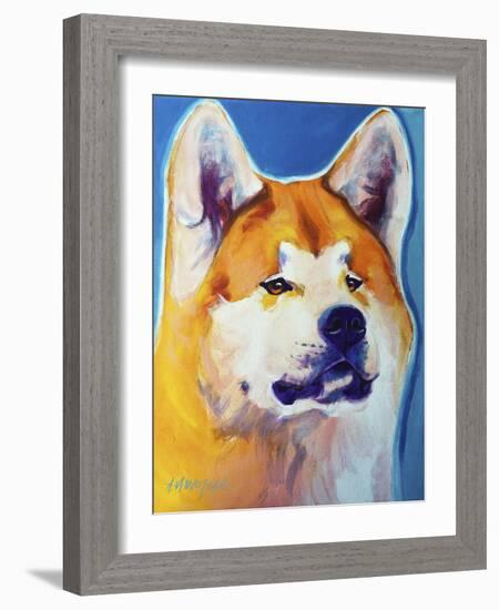 Akita - Apricot-Dawgart-Framed Giclee Print