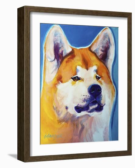 Akita - Apricot-Dawgart-Framed Giclee Print