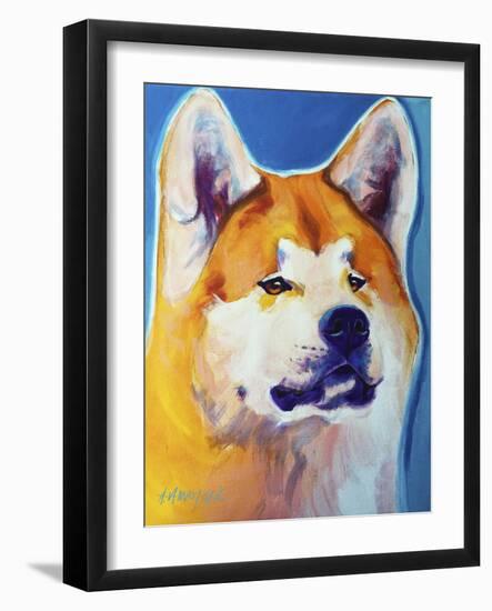 Akita - Apricot-Dawgart-Framed Giclee Print