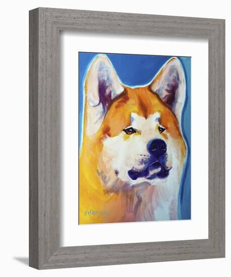 Akita - Apricot-Dawgart-Framed Giclee Print