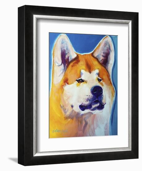 Akita - Apricot-Dawgart-Framed Giclee Print