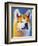 Akita - Apricot-Dawgart-Framed Giclee Print