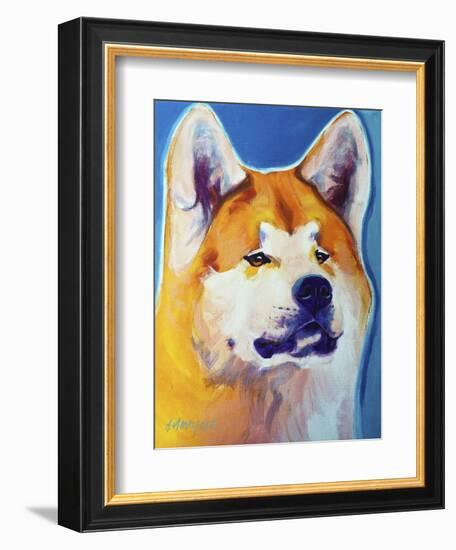 Akita - Apricot-Dawgart-Framed Giclee Print