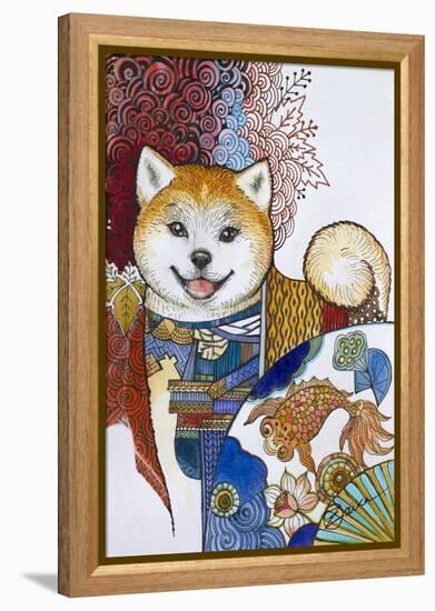 Akita Inu-Oxana Zaika-Framed Premier Image Canvas