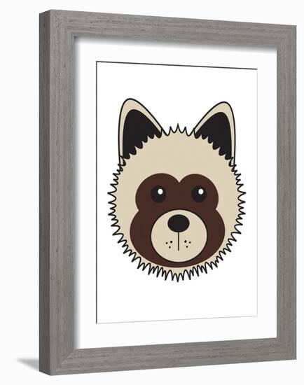 Akita-null-Framed Art Print