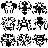 Nine Rorschach Test-akova-Art Print