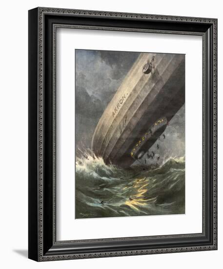 'Akron' Crashes 1933-Achille Beltrame-Framed Photographic Print