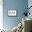 Akron, Ohio - 330 Area Code (Blue)-Lantern Press-Framed Stretched Canvas displayed on a wall