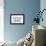 Akron, Ohio - 44308 Zip Code (Blue)-Lantern Press-Framed Stretched Canvas displayed on a wall