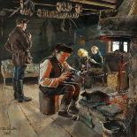 Man Fishing, 1908 (Oil on Canvas)-Akseli Valdemar Gallen-kallela-Giclee Print