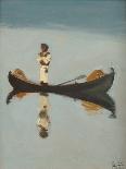 Man Fishing, 1908 (Oil on Canvas)-Akseli Valdemar Gallen-kallela-Giclee Print