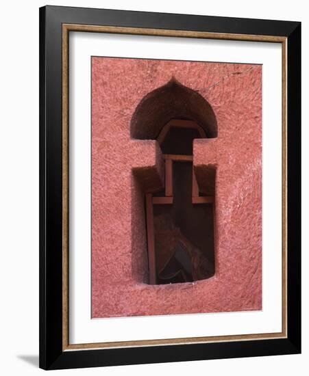 Aksumite Window, Bet Gabriel-Rufael, Lalibela, Ethiopia-Jane Sweeney-Framed Photographic Print