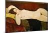 Akt Einer Schlafenden Frau (Le Grand Nu) 1917-Amedeo Modigliani-Mounted Giclee Print
