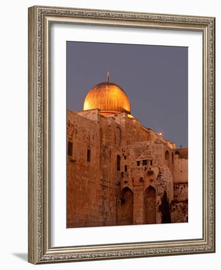 Al-Aqsa Mosque with the Dome of the Rock in the Background, Jerusalem, Israel-null-Framed Photographic Print