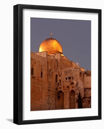 Al-Aqsa Mosque with the Dome of the Rock in the Background, Jerusalem, Israel-null-Framed Photographic Print