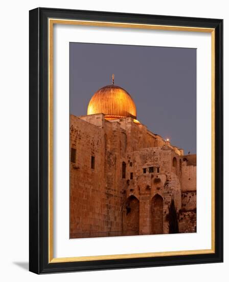 Al-Aqsa Mosque with the Dome of the Rock in the Background, Jerusalem, Israel-null-Framed Photographic Print