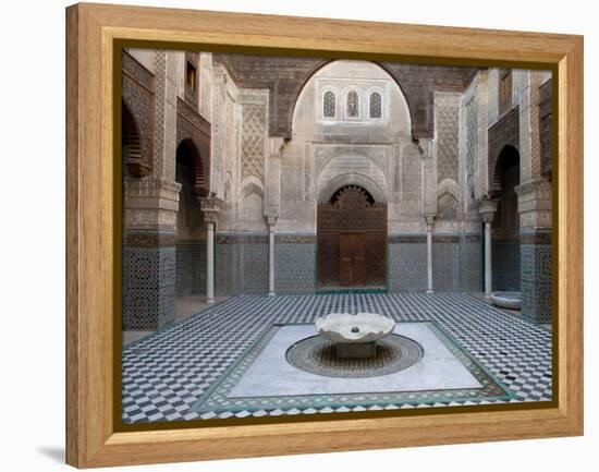 Al-Attarine Madrasa Built by Abu Al-Hasan Ali Ibn Othman, Fes, Morocco-null-Framed Stretched Canvas