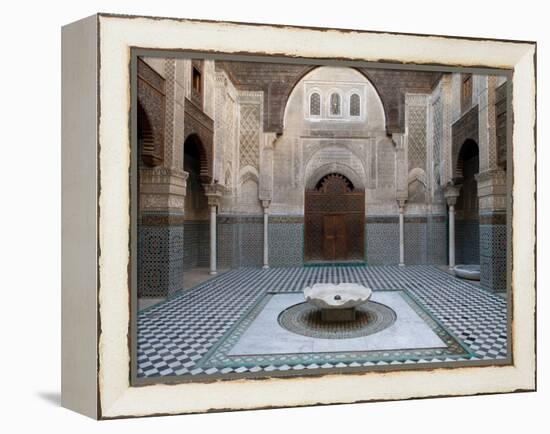 Al-Attarine Madrasa Built by Abu Al-Hasan Ali Ibn Othman, Fes, Morocco-null-Framed Stretched Canvas