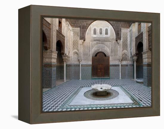 Al-Attarine Madrasa Built by Abu Al-Hasan Ali Ibn Othman, Fes, Morocco-null-Framed Stretched Canvas